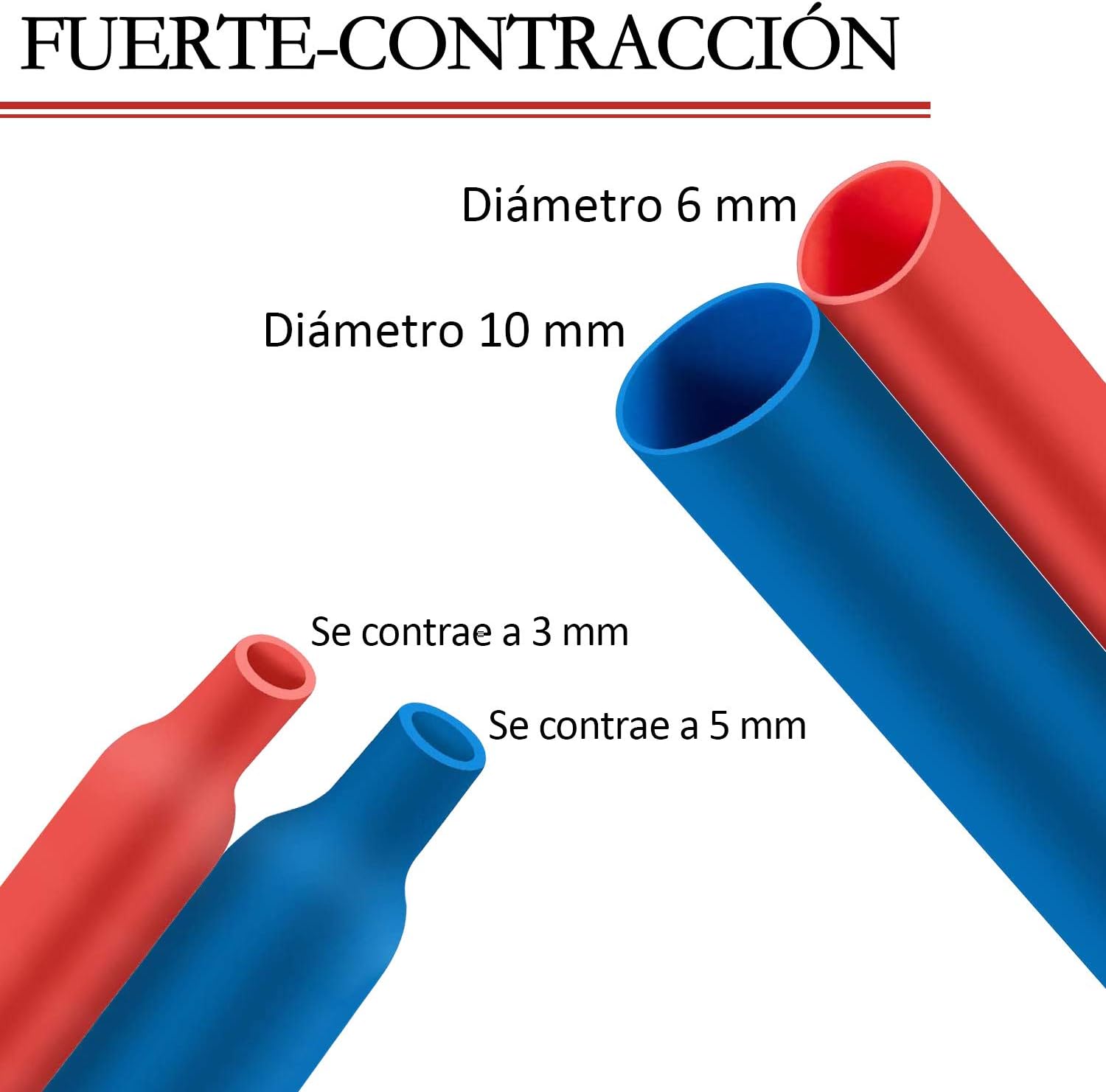 Kit Cable Tubo Termo encogible Varias Medidas 560 piezas