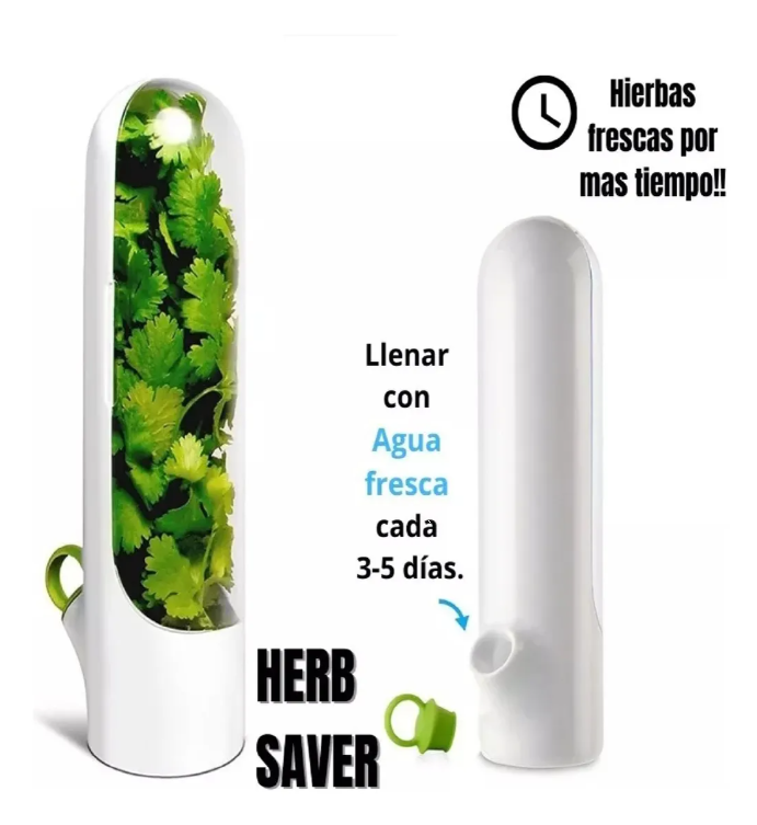 Recipiente Conservador De Verduras Hierbas Flores Envase nevera