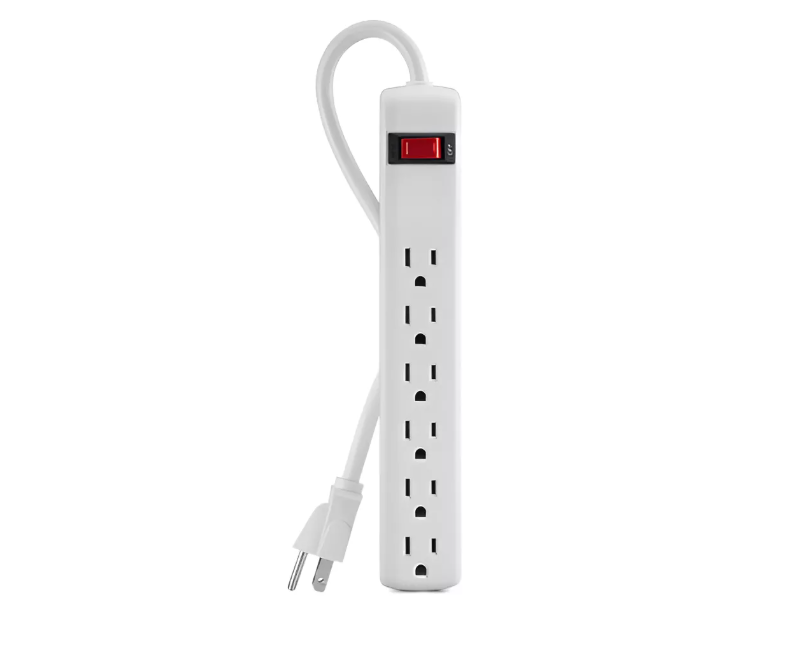 Regleta Eléctrica extensión De 6 Tomas 110v/15amp