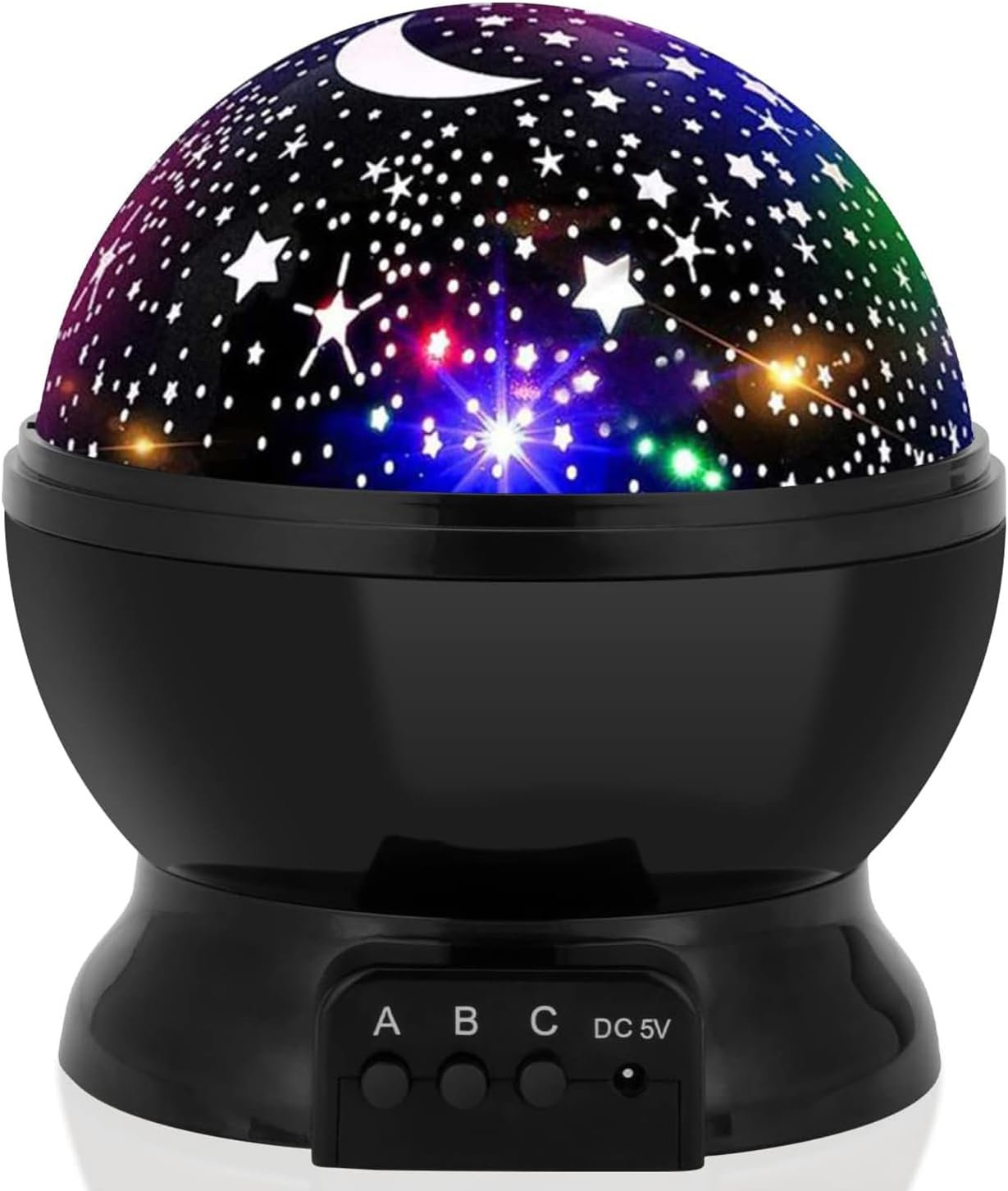 Lampara Proyector De Estrellas Rotativa 360 Grados Recargable y bateria si lo desea.