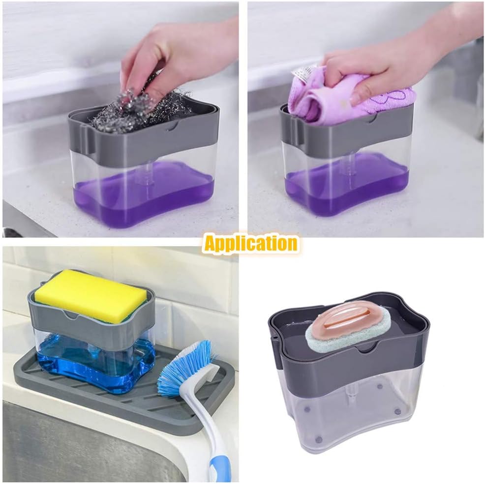 Dispensador Porta Esponja Automático Detergente liquido fregadero