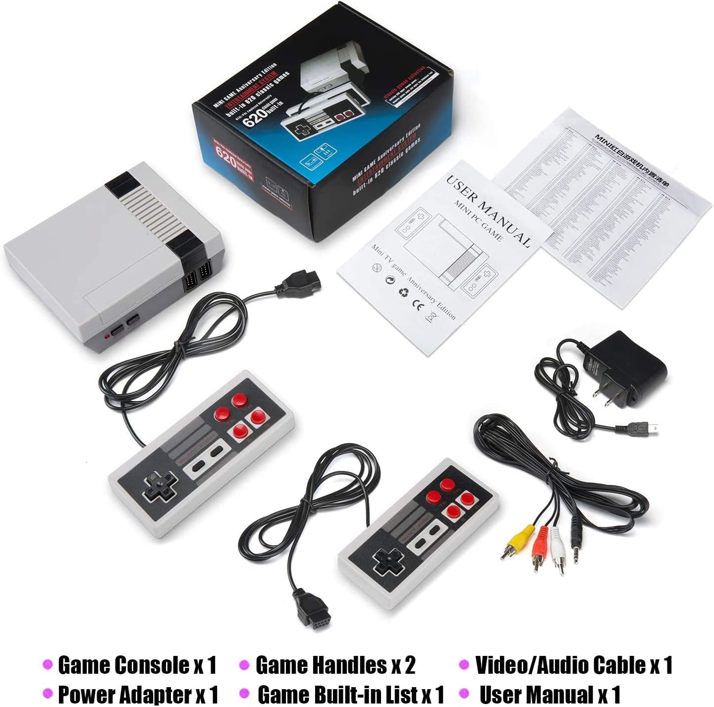 Nintendo Mini Consola De Juegos Clásicos 620 juegos retro