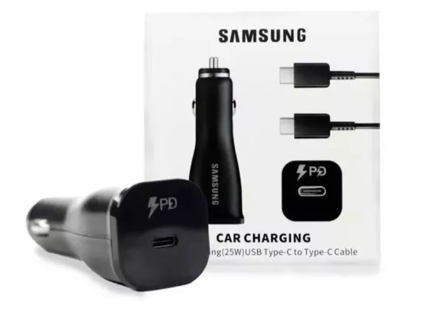 Cargador de carro Samsung 25w Tipo C con su Cable