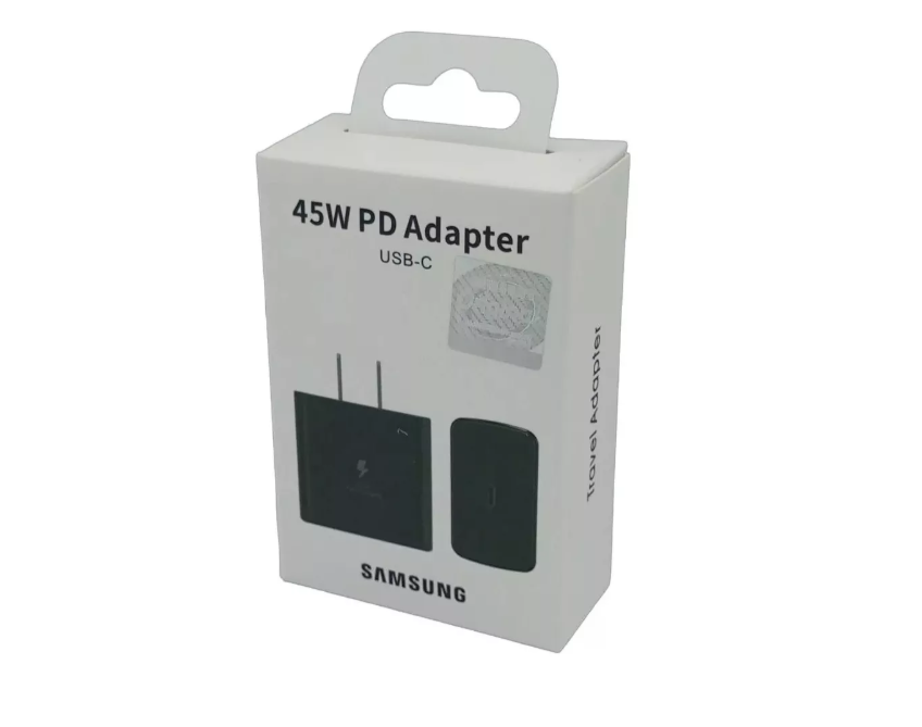 Cargador Cubo Samsung 45w Carga Rápida Usb C Certificado