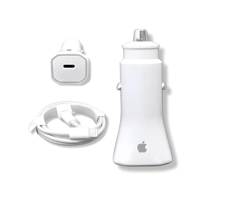 Cargador Para Carro 2 en 1 iPhone 13 Pro Max 20w 