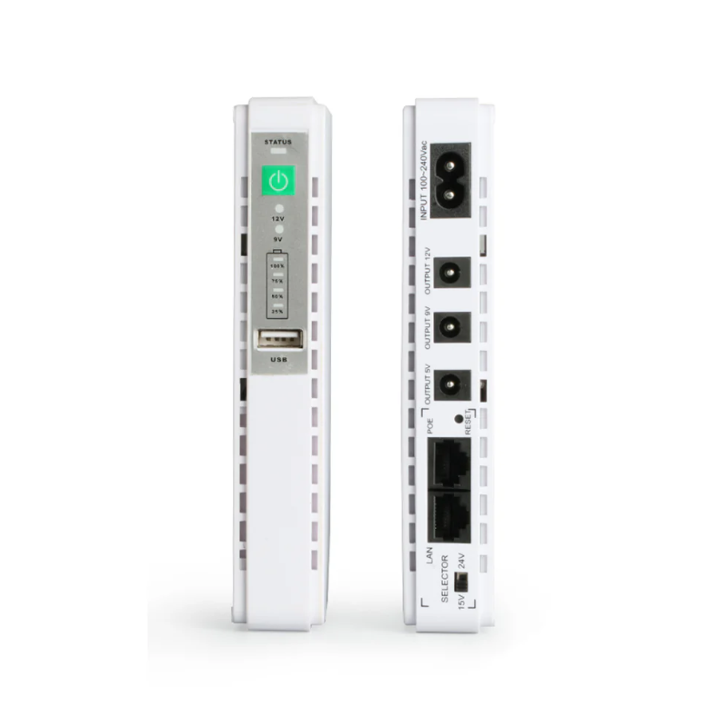 Mini Ups 8800mah Doble Selector Out 9v/12v Poe 12v/24v 
