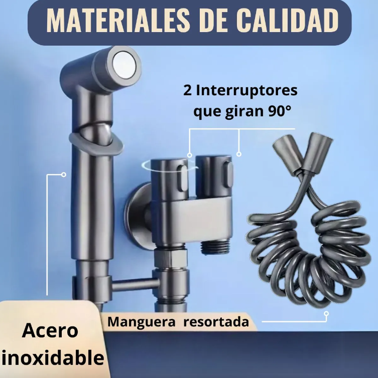 Kit Ducha grifería Tipo Teléfono Doble 1 en 2 salida movible