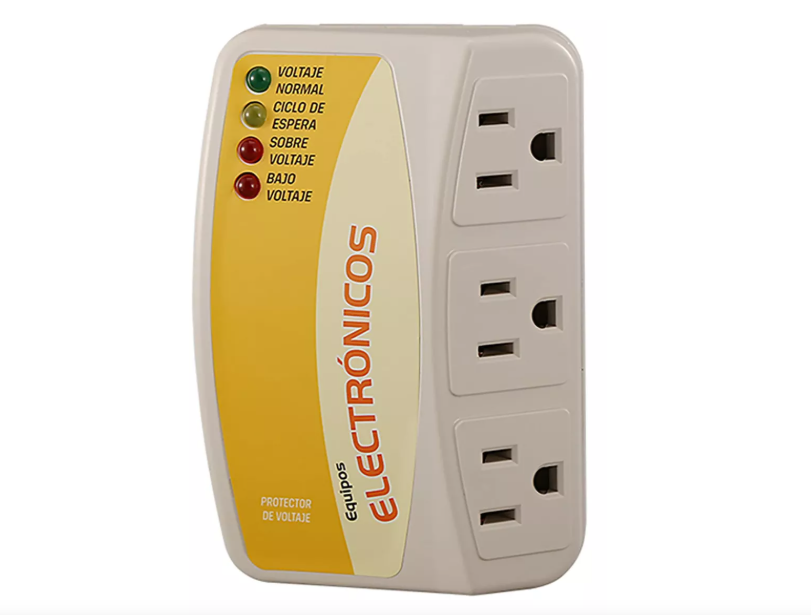 Protector De Voltaje 110v Para Equipos Electrónicos de 3 conexiones