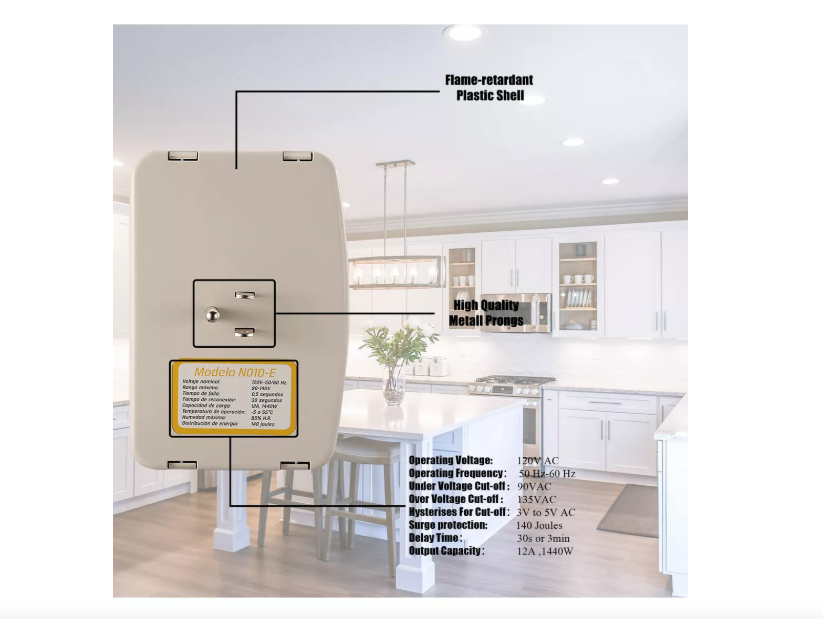 Protector De Voltaje 110v Para Equipos Electrónicos de 3 conexiones