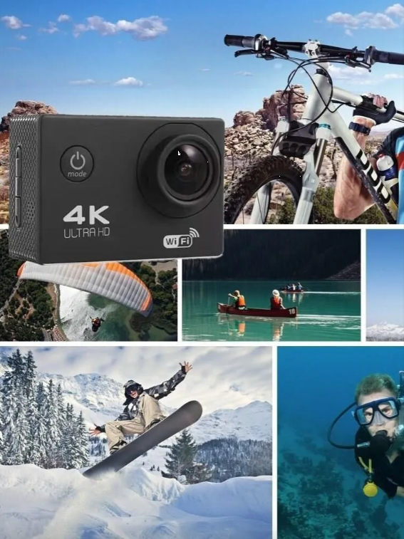 Camara Sports 1080 Deportiva Ultra HD Waterproof Tipo Go Pro Sumergible