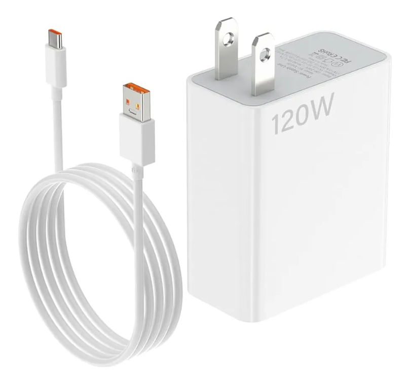 Cargador Xiaomi Tipo C Carga Rápida 120w Turbo Charge 
