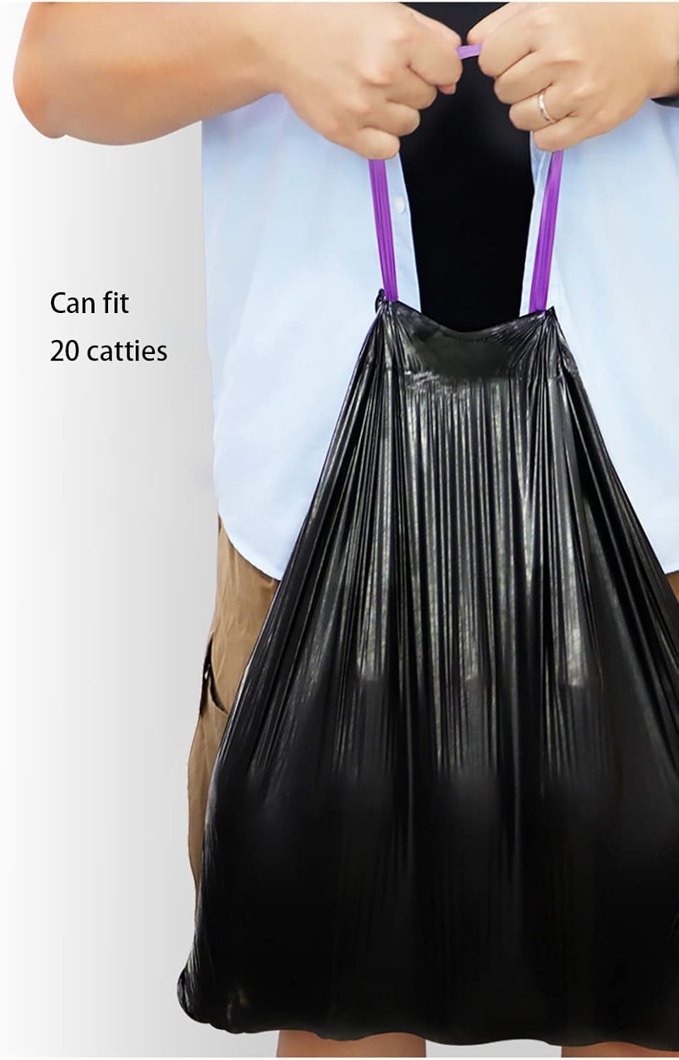 Bolsas De Basura Con Agarre Automático 60 Unidades 45 X 50cm