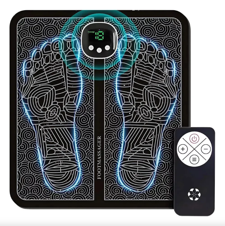 Masajeador De Pies Eléctrico Ems Pulse Máquina Recargable portátil 6 Modos 18 Niveles