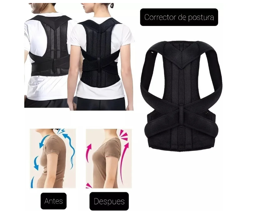 Corrector De Postura Ajustable Espalda Faja Hombre Mujer