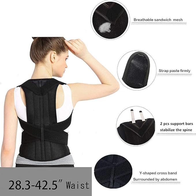 Corrector De Postura Ajustable Espalda Faja Hombre Mujer