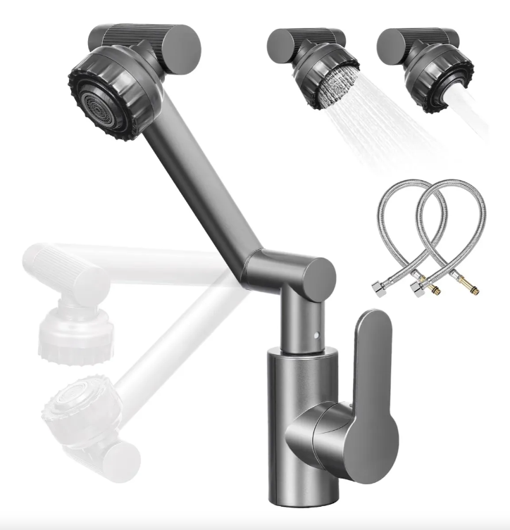 Llave Grifo Movible Giratorio grifería Flexible 360