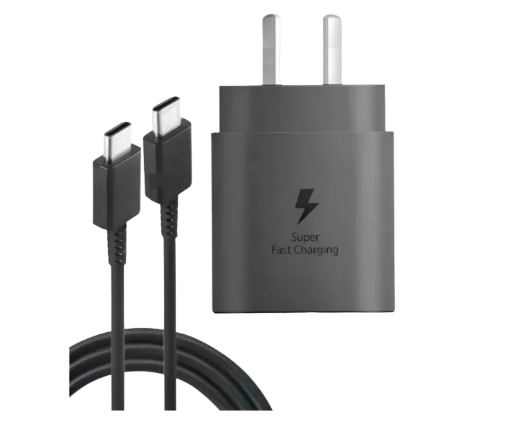 Cargador Samsung 25w Tipo C Carga Rápida Taco cubo