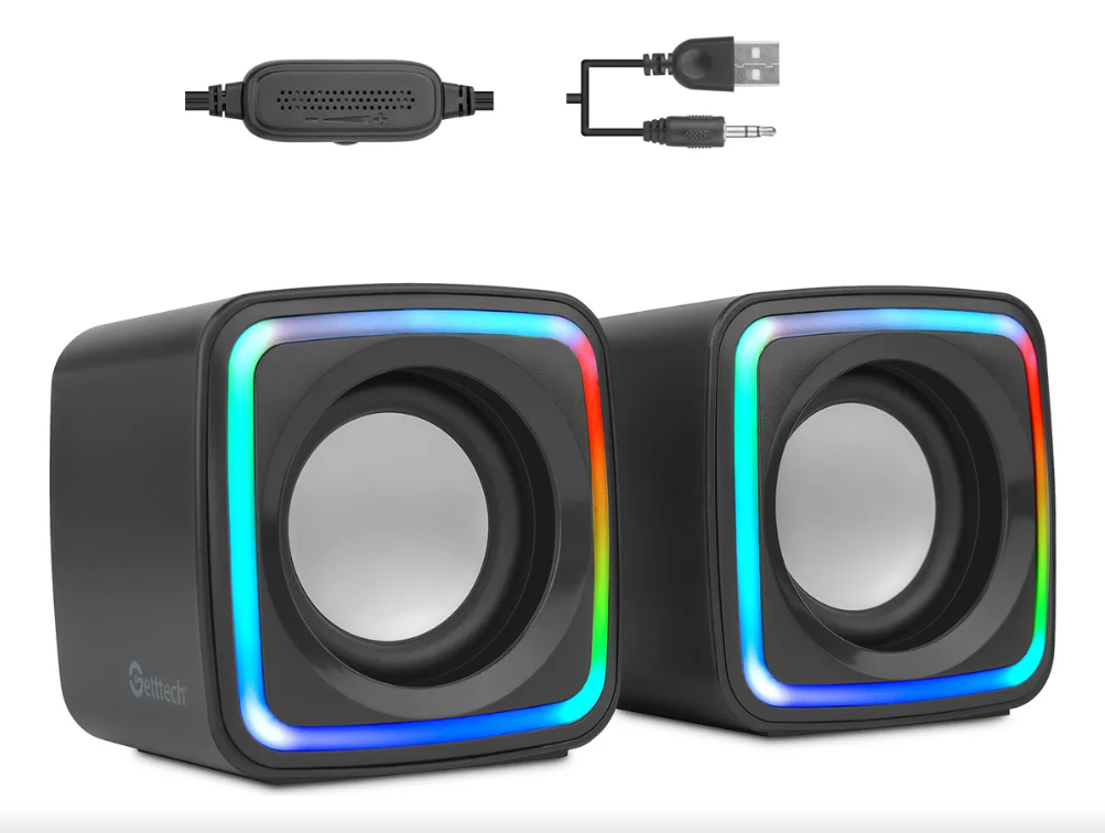 Corneta Bocina Altavoces Rgb Multimedia Para Pc Laptop Teléfono 