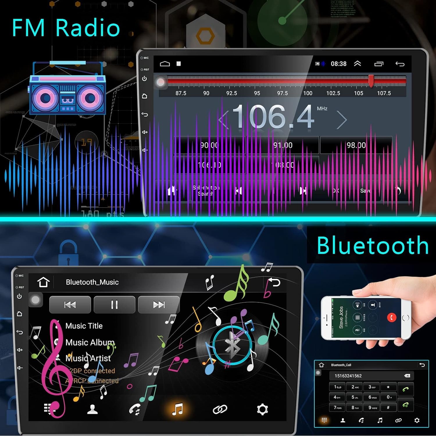 Reproductor Pantalla Android 10 Pulgada 32gb Memoria 2gb Ram