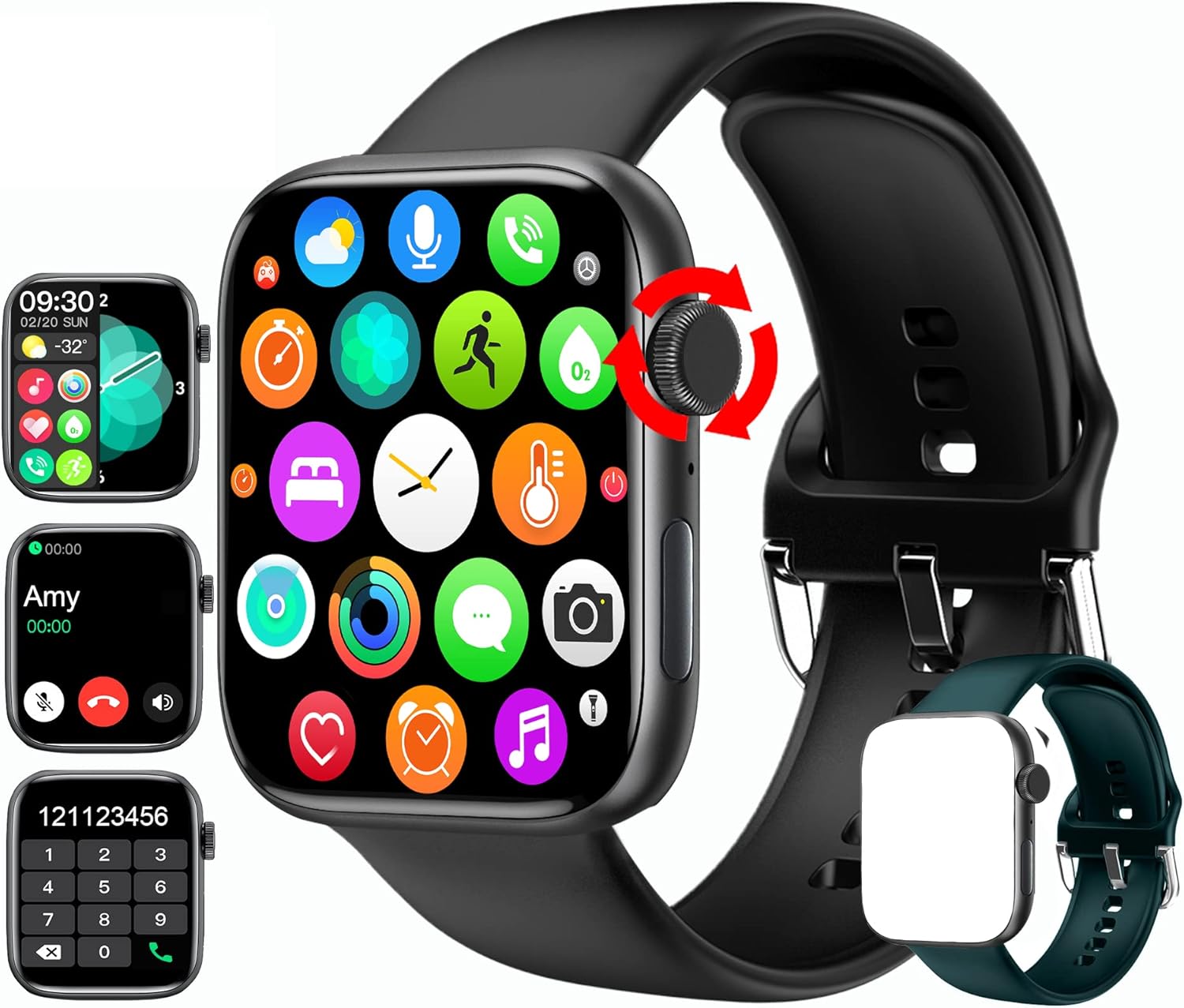 Reloj Inteligente Bluetooth con Siri Pantalla Amoled