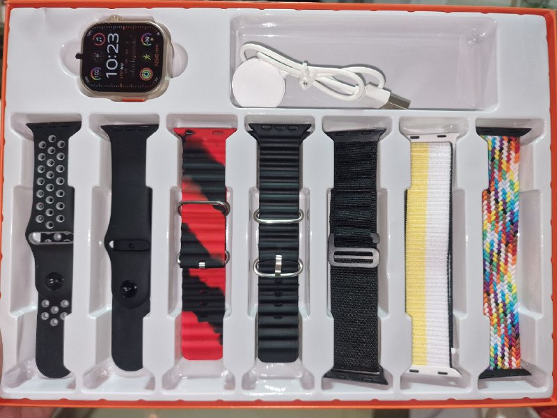 Reloj Smartwatch Inteligente mas 7 Correas Android y IOS ULTRA