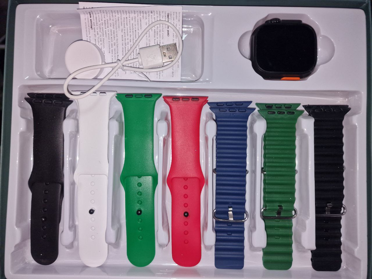 Reloj Smartwatch Inteligente mas 7 Correas Android y IOS ULTRA