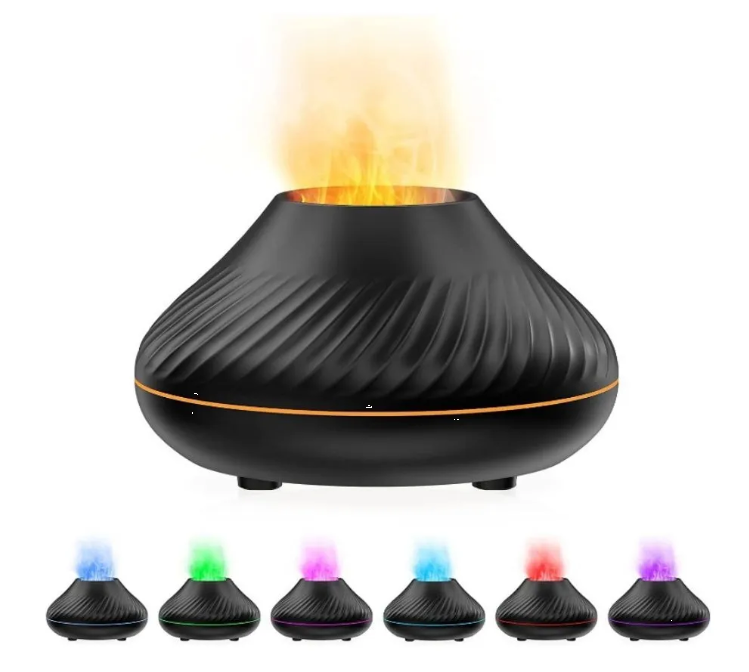 Humidificador difusor de aromas Luz Led Volcan Aromaterapia