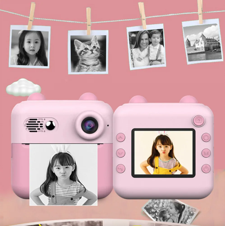 Camara Impresora Digital Instantánea Para Niños HD Con Juegos