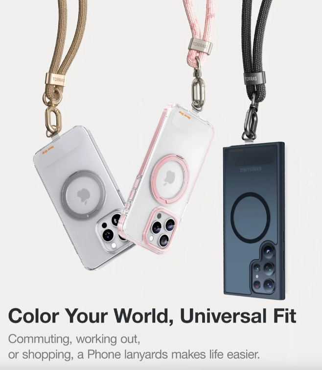 Cordón Para Teléfono Bandolera Ajustable Antirrobo