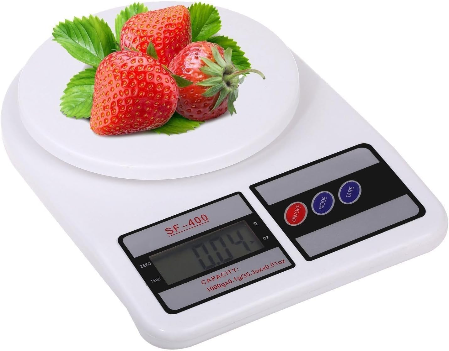 Peso Digital Gramera Balanza De Cocina Portátil 10kg con Tare