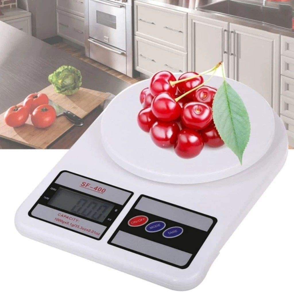 Peso Digital Gramera Balanza De Cocina Portátil 10kg con Tare
