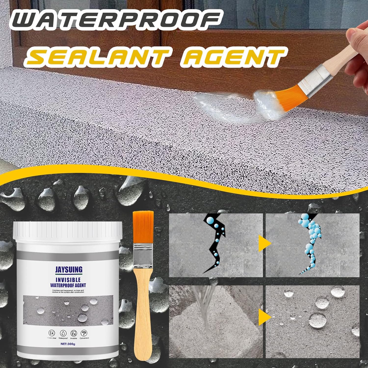 Agente Sellador Impermeabilizante Transparente 300gr