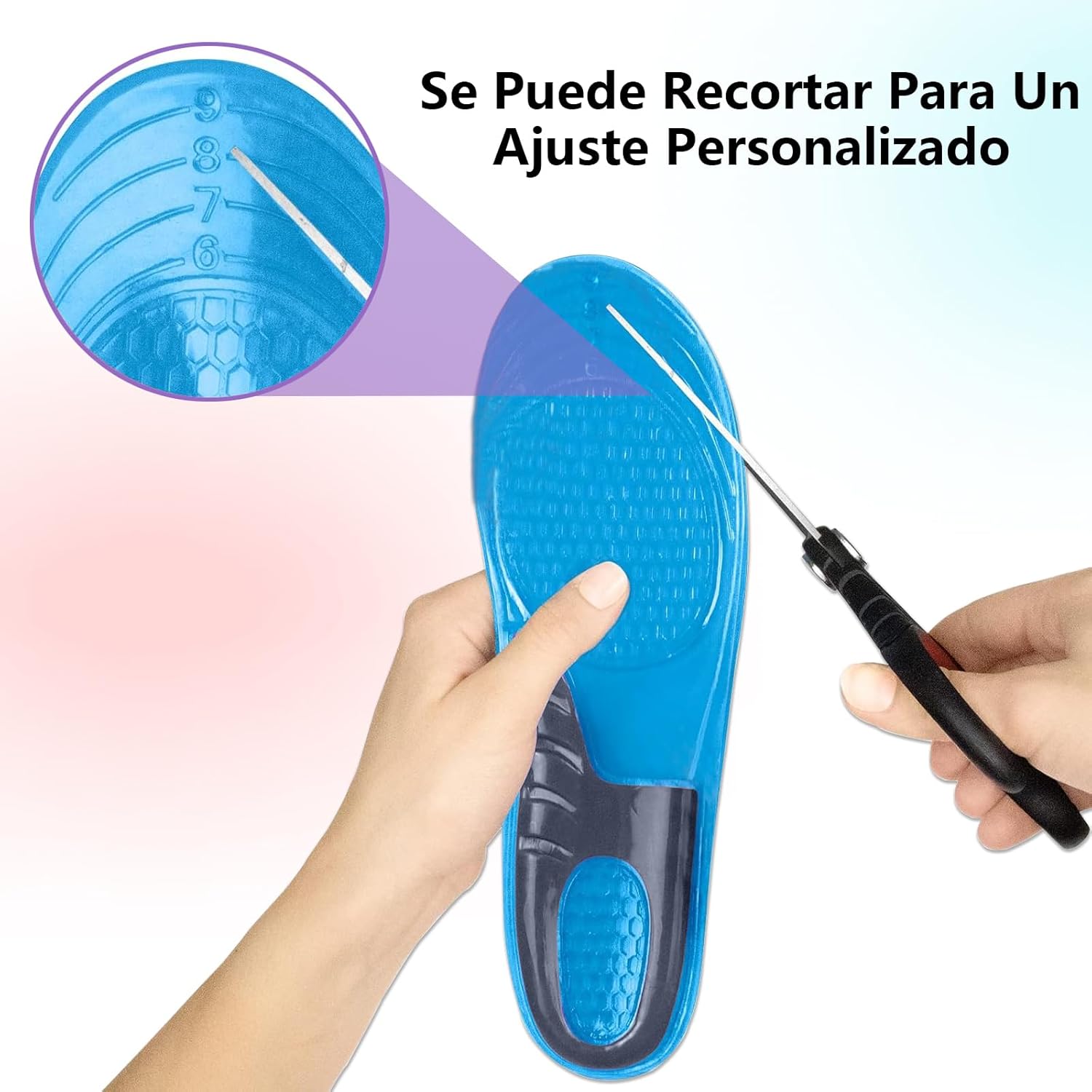 Plantillas de Gel Ortopédica de Silicon suave antideslizante  