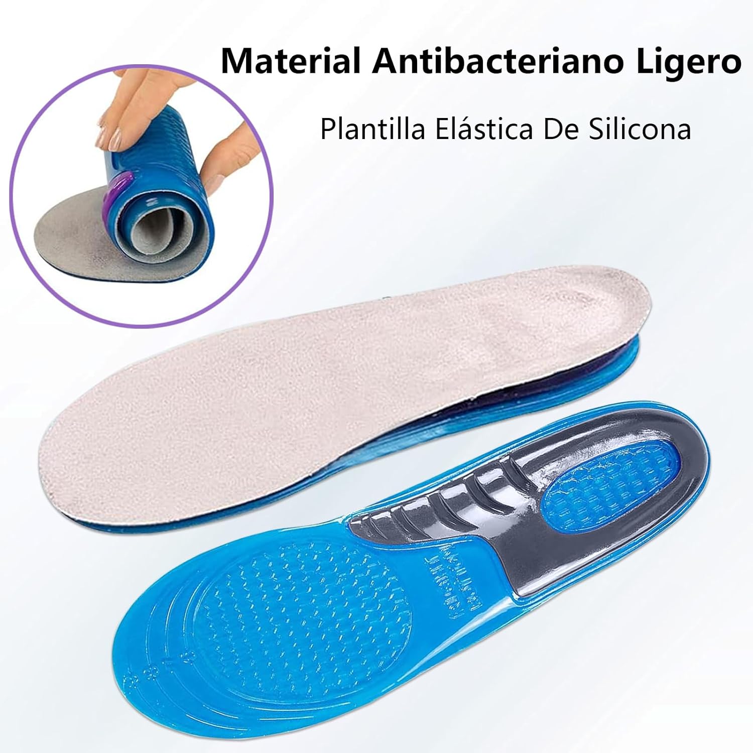 Plantillas de Gel Ortopédica de Silicon suave antideslizante  