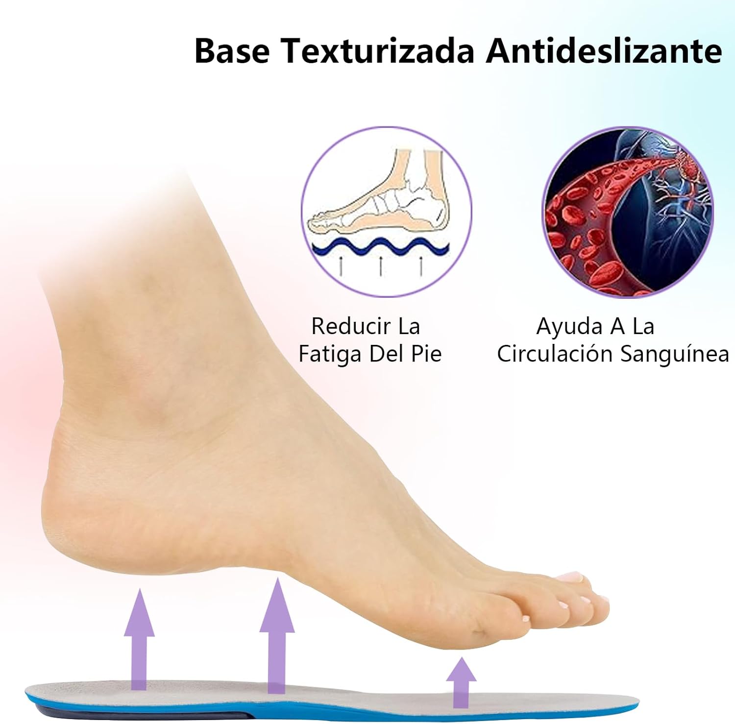 Plantillas de Gel Ortopédica de Silicon suave antideslizante  