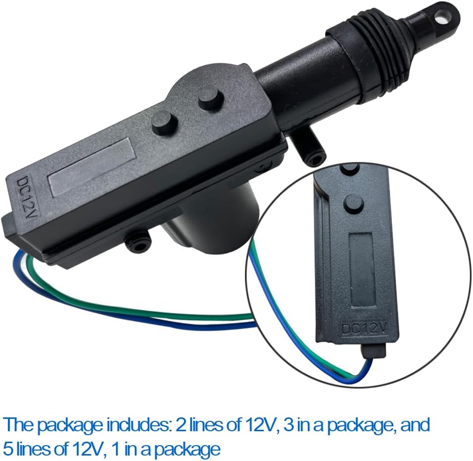 Solenoide Carro Universal Seguros Eléctricos Puerta 2 Cables