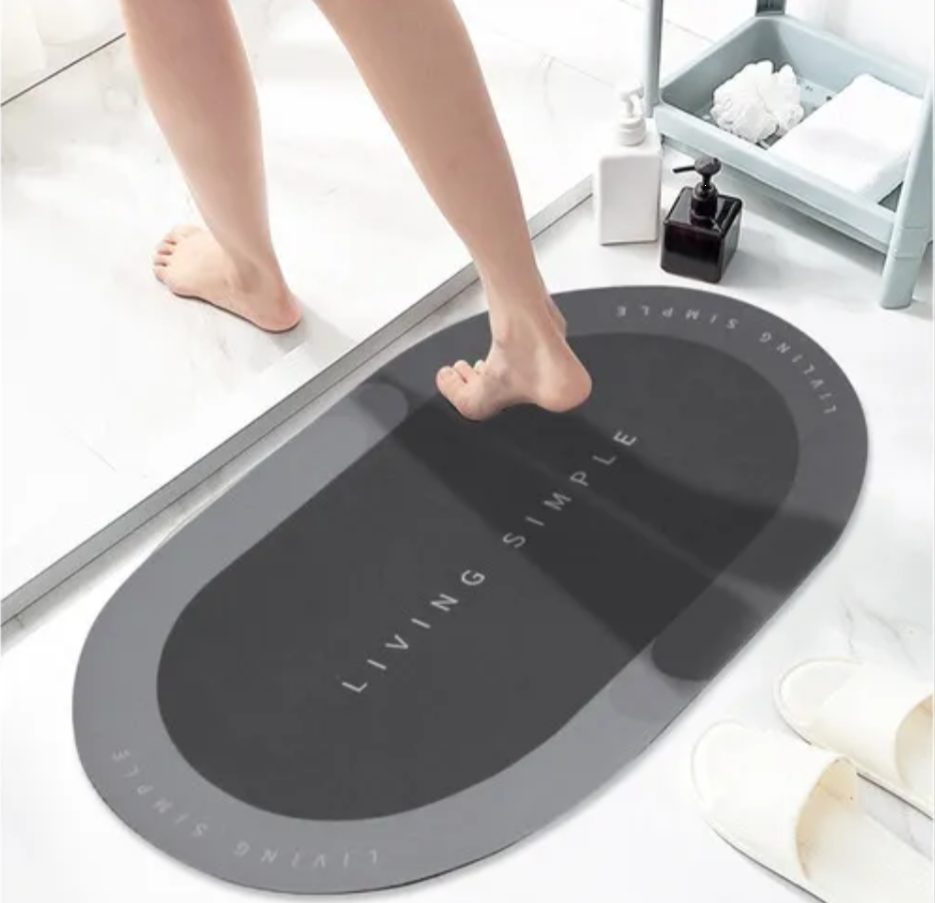 Alfombra Absorbente Antiresbalante De Secado Rápido Hogar