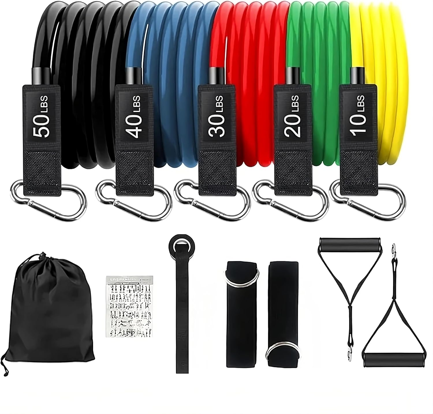 Set Bandas Elásticas Ligas De Resistencia Ejercicio Muscular