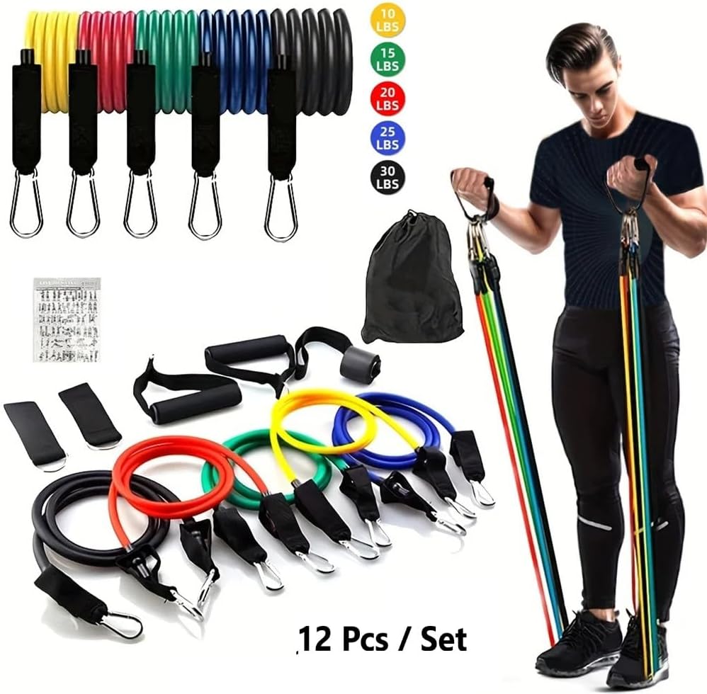 Set Bandas Elásticas Ligas De Resistencia Ejercicio Muscular