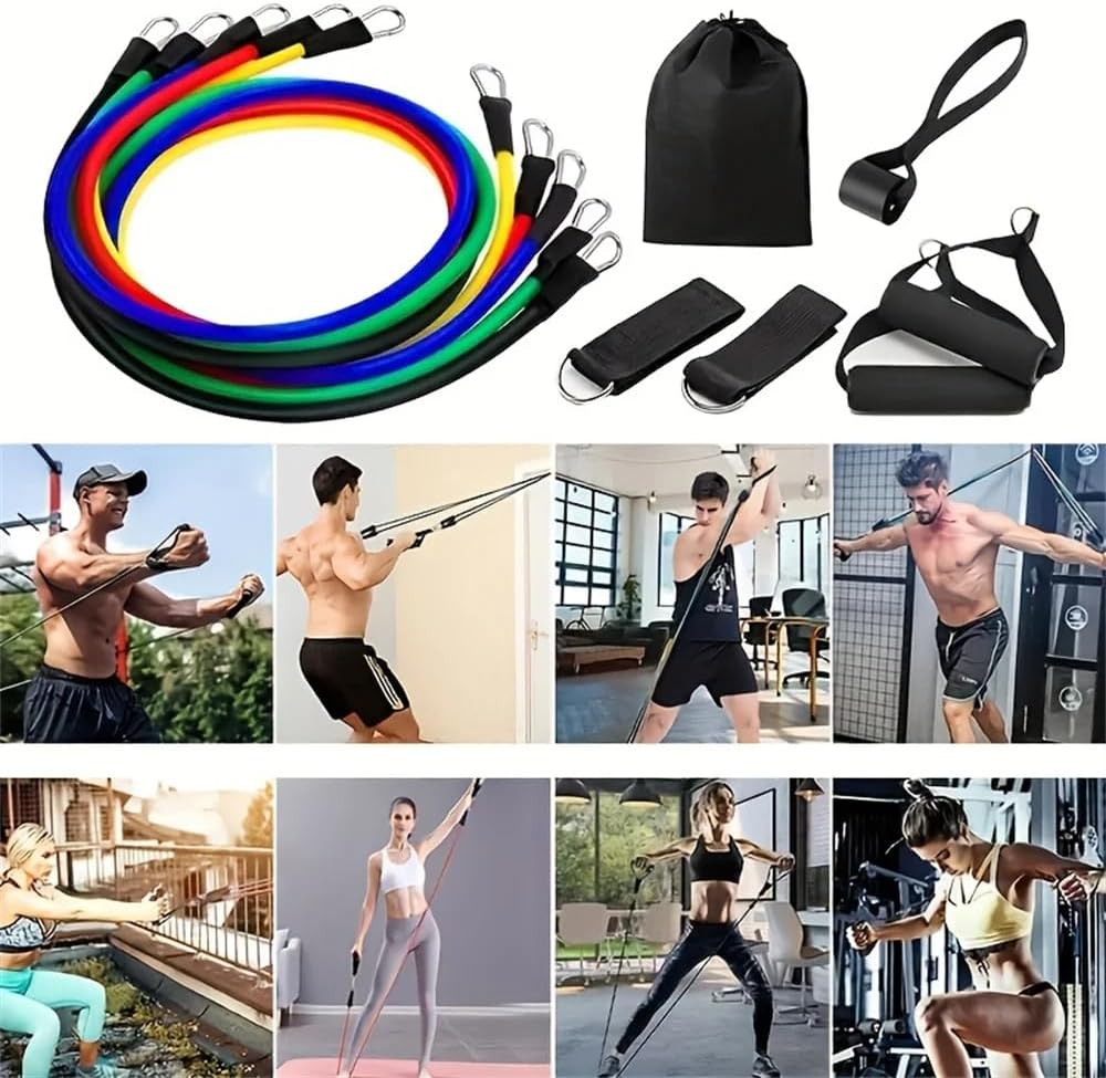 Set Bandas Elásticas Ligas De Resistencia Ejercicio Muscular