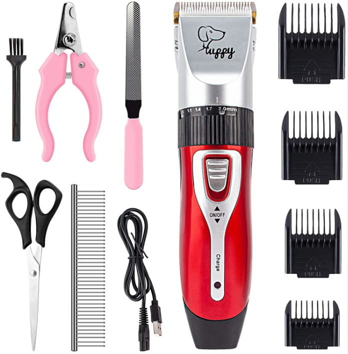 Kit Maquina de afeitar Perros Gatos Mascotas Recargable