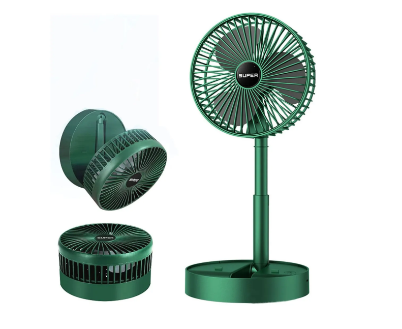 Ventilador Retráctil Portátil Recargable Y De Larga Duración