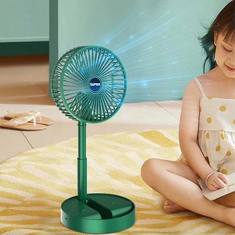 Ventilador Retráctil Portátil Recargable Y De Larga Duración