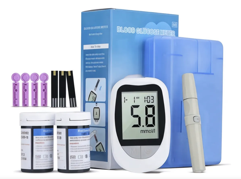 Kit Glucómetro 50 Lanceta 50 Tiras set medidor de Glucosa