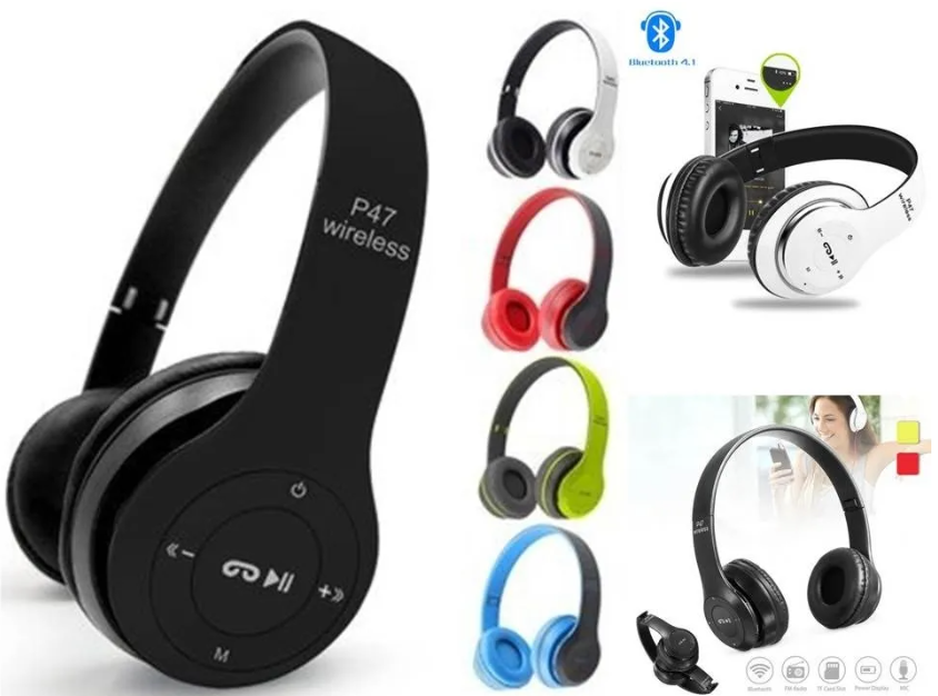 Audifonos Bluetooth P47 Estéreo Radio Mp3 Inalámbricos Recargable