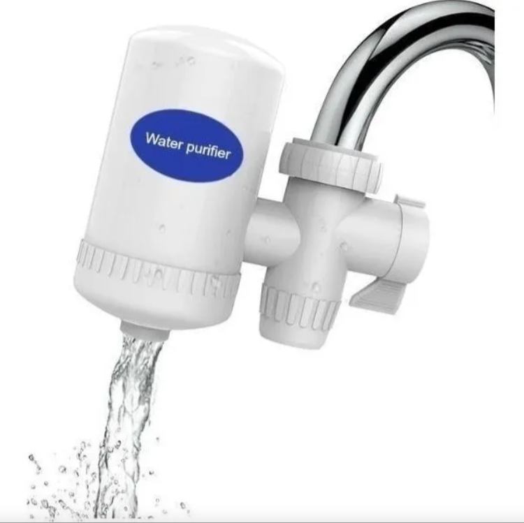 Filtro Purificador De Agua Potable Para Llave Grifo Cerámica Color Blanco