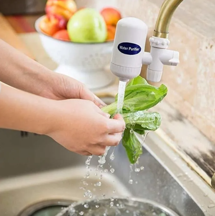 Filtro Purificador De Agua Potable Para Llave Grifo Cerámica Color Blanco