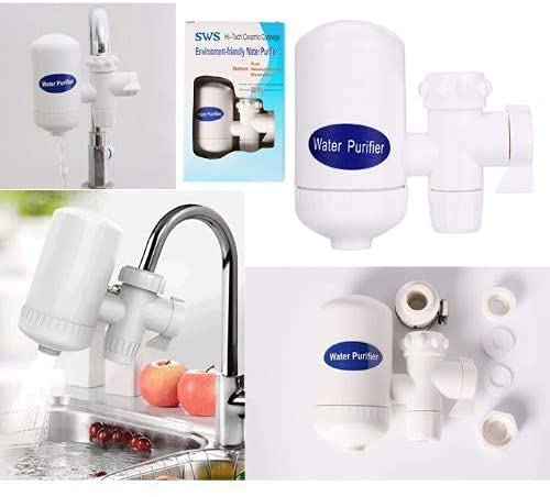 Filtro Purificador De Agua Potable Para Llave Grifo Cerámica Color Blanco