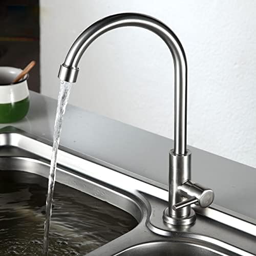 Llave Grifería Lavaplatos de Curva Elegante Acero Inoxidable