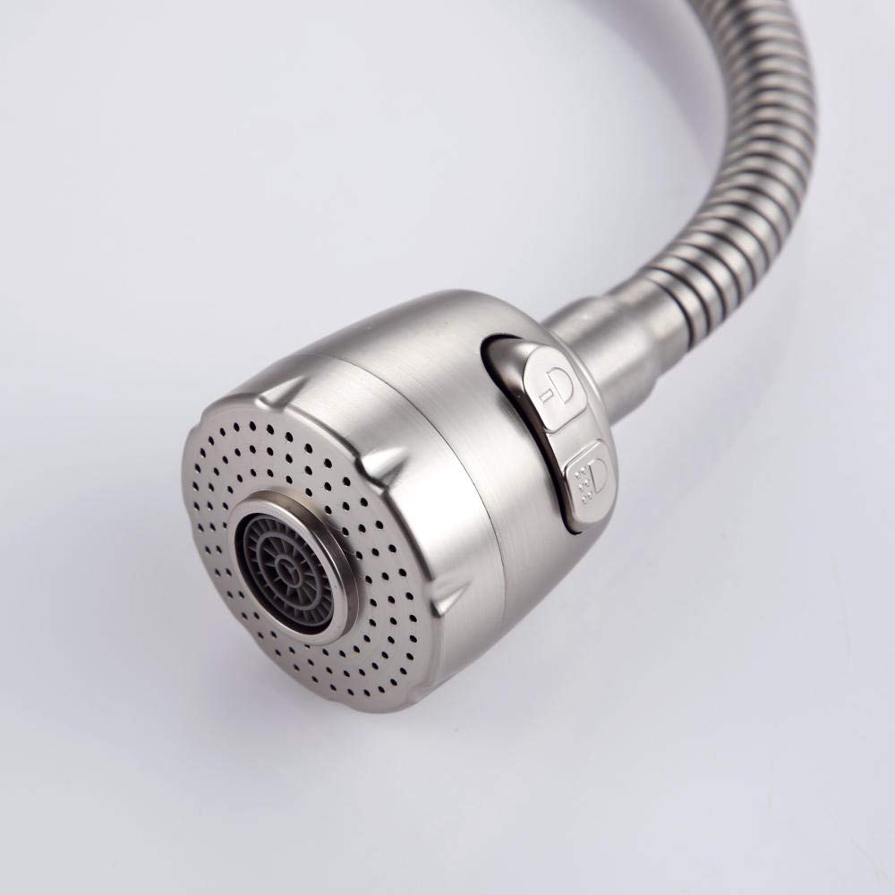 Llave Grifería Lavaplatos FLEXIBLE Elegante Giratorio de Acero Inoxidable 
